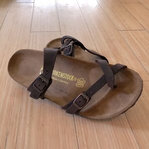 Mayari Leather Birkenstock Rich Brown “Habana” W9